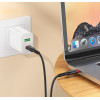Кабель Hoco X59 Victory 60W charging data cable Type-C to Type-C (L=3M) [Black]