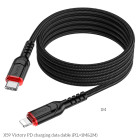 Cablu Hoco X59 Victory PD charging data cable iP (1m) [Black]