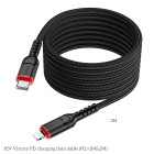Cablu Hoco X59 Victory PD charging data cable iP (2m) [Black]
