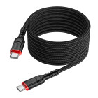 Cablu Hoco X59 Victory 60W charging data cable Type-C to Type-C (2m) [Black]