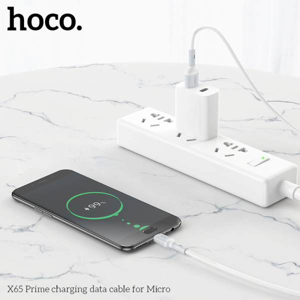 Cablu Hoco X65 Prime Micro (1M) [White]
