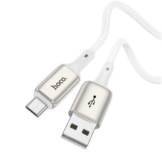 Cablu Hoco X66 Howdy Micro USB 2.4A (1m) [White]