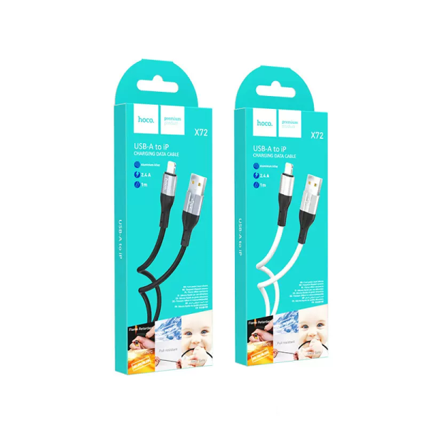 Cablu Hoco X72 Creator Lightning (1m) [White]