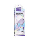 Cablu Hoco X78 Easy 3 in 1 Lighting + Micro + Type-C [Purple]
