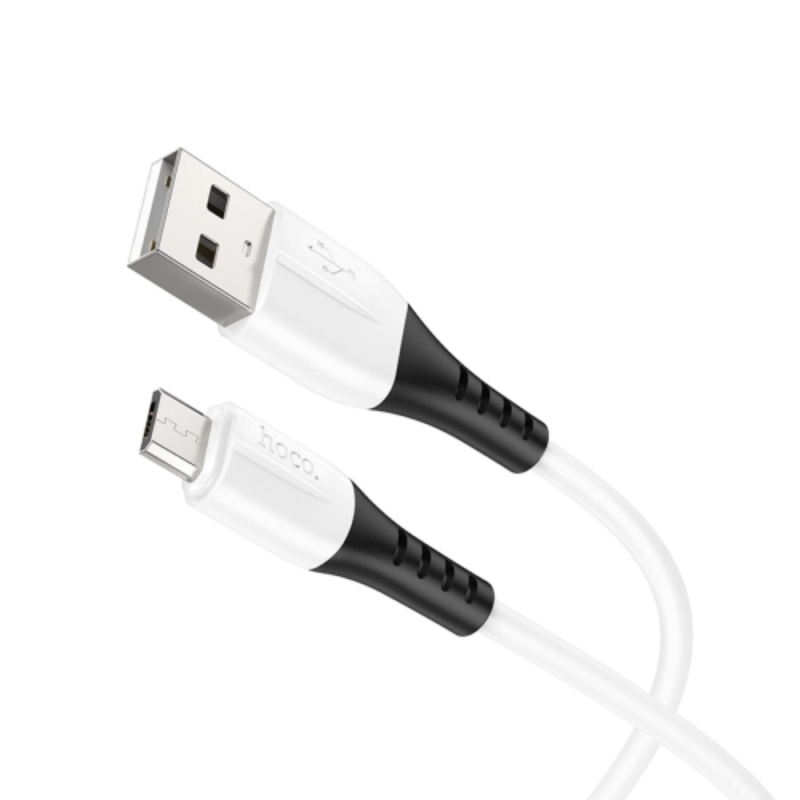 Cablu Hoco X82 Silicone Micro USB (1m) [White]