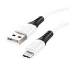 Cablu Hoco X82 Silicone Micro USB (1m) [White]