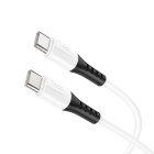 Cablu Hoco X82 Type-C to Type-C 60W (1m) [White]