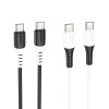 Cablu Hoco X82 Type-C to Type-C 60W (1m) [White]