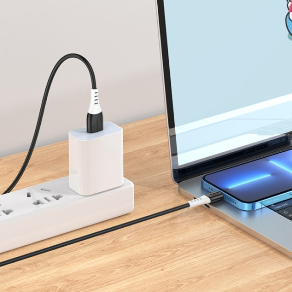 Cablu Hoco X82 Silicone Lightning (1m) [Black]