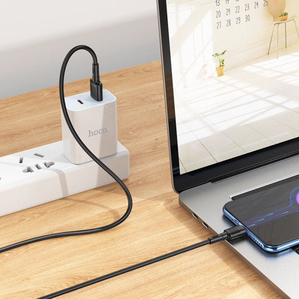 Cablu Hoco X83 Victory Micro USB 2.4A (1m) [Black]