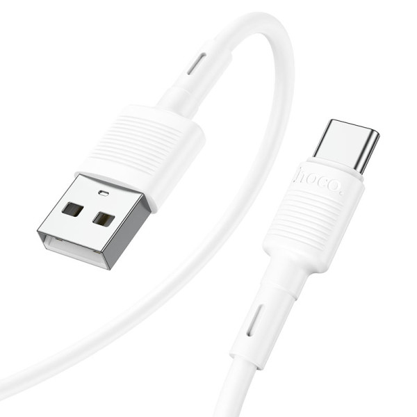 Кабель Hoco X83 Victory data cable For Type-C 3A (1M)[White]