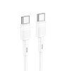 Cablu Hoco X83 Victory Type-C to Type-C 60W (1M) [White]