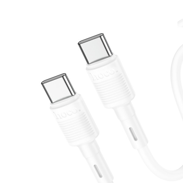 Cablu Hoco X83 Victory Type-C to Type-C 60W (1M) [White]