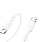 Cablu Hoco X83 Victory Type-C to Type-C 60W (1M) [White]