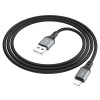 Кабель Hoco X86 Spear cable for Lighting 2.4A (1м) [Black]