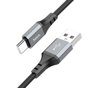 Кабель Hoco X86 Type-C Spear silicone charging data cable (1м) [Black]