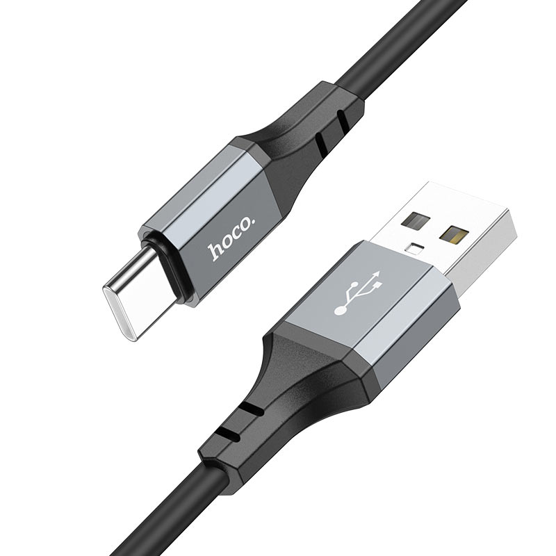 Cablu Hoco X86 Type-C Spear silicone charging data cable (1m) [Black]