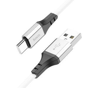 Cablu Hoco X86 Spear cable for Type-C 3A (1m) [White]