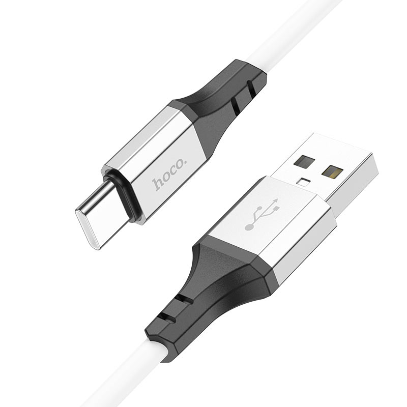 Cablu Hoco X86 Spear cable for Type-C 3A (1m) [White]