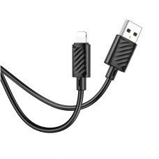 Cablu Hoco X88 Gratified Lightning 2.4A (1m) [Black]