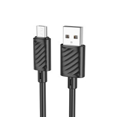Кабель Hoco X88 Gratified Micro 2.4A (1м) [Black]