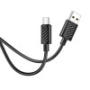 Cablu Hoco X88 Gratified Type-C 3A (1m) [Black]