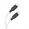 Кабель Hoco X90 Cool 60W silicone charging data cable for Type-C to Type-C [White]