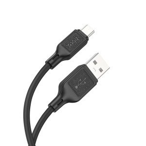 Кабель Hoco X90 Cool silicone charging data cable for Micro (1м) [Black]