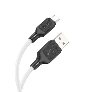 Кабель Hoco X90 Cool silicone charging data cable for Micro (1м) [White]