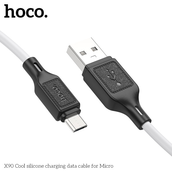 Кабель Hoco X90 Cool silicone charging data cable for Micro (1м) [White]