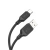 Cablu Hoco X90 Cool silicone charging data cable for Type-C (1m) [Black]