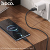 Cablu Hoco X90 Cool silicone charging data cable for Type-C (1m) [Black]