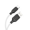 Cablu Hoco X90 Cool silicone charging data cable for Type-C (1m) [White]