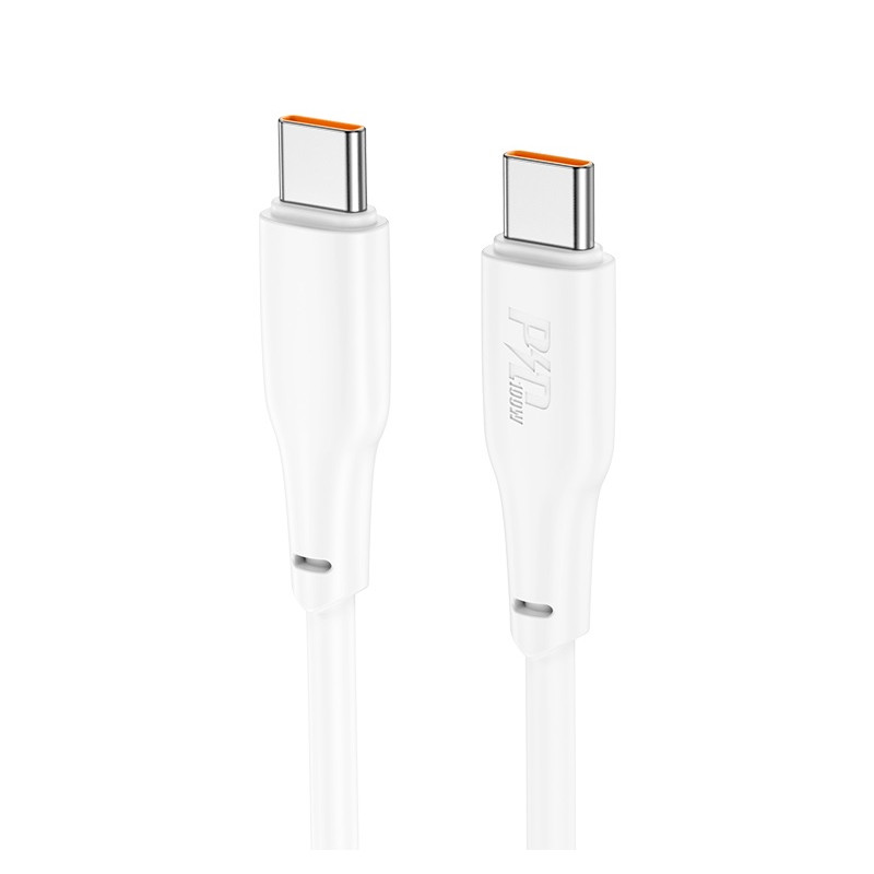 Cablu Hoco X93 Force USB-C to USB-C (100W) (1M) [White]
