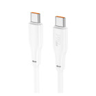 Cablu Hoco X93 Force USB-C to USB-C (100W) (2M) [White]