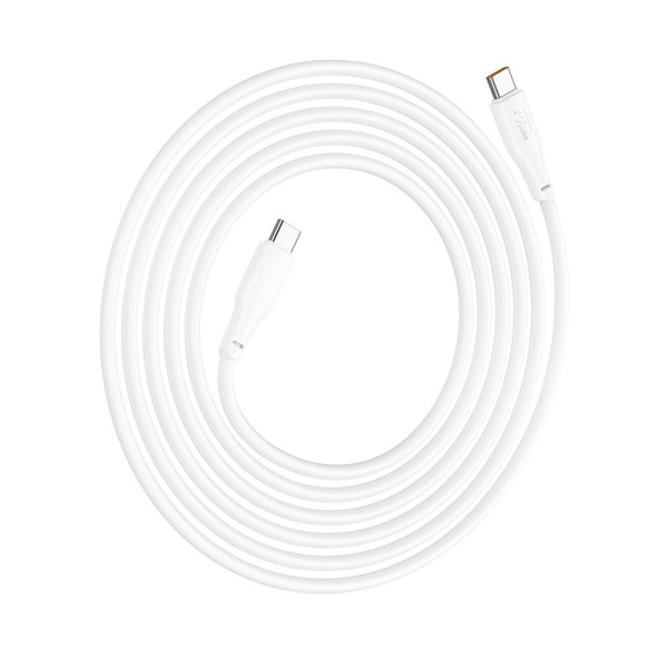 Cablu Hoco X93 Force USB-C to USB-C (100W) (2M) [White]