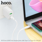 Cablu Hoco X93 Force USB-C to USB-C (240W) (1M) [White]