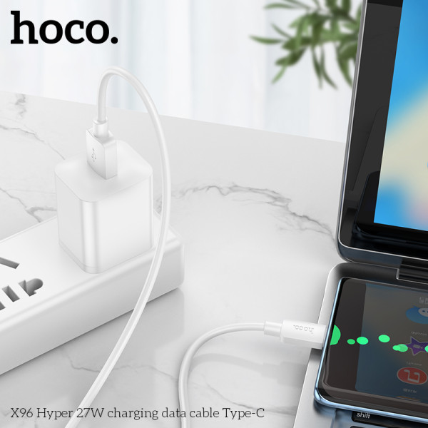 Cablu Hoco X96 Hyper Type-C (27W) [White]