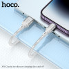 Cablu Hoco X98 Crystal ice Silicone Lighting (1m) [Silver]