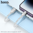 Cablu Hoco X98 Crystal ice Silicone Lighting (1m) [Silver]