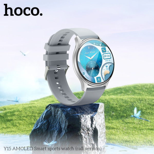 Fitness Watch Hoco Y15 AMOLED Smart sports watch (call version) [Silver]