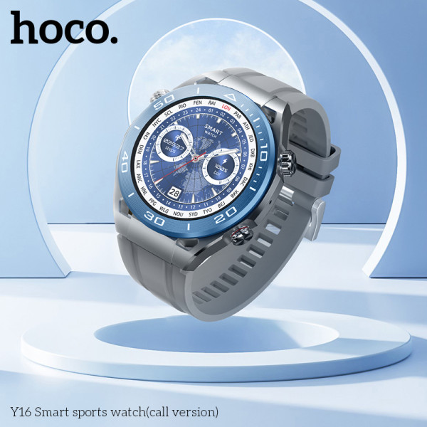 Fitness Watch Hoco Y16 Smart sports watch(call version) [Silver]