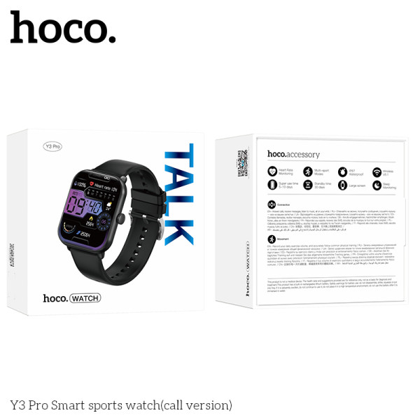 Smart Watch Hoco Y3 Pro (Call Version) [Black]