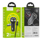 Incarcator auto Hoco Z40 Superior + Cablu Micro USB (2.4A) [Black]