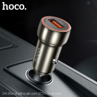 Incarcator auto Hoco Z46 Blue shield ( QC3.0 ) [Metal-Gray]