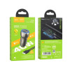 Авто-Зарядка Hoco Z48 Tough + Cablu USB-C to Lighting (40W) [Metal-Gray]