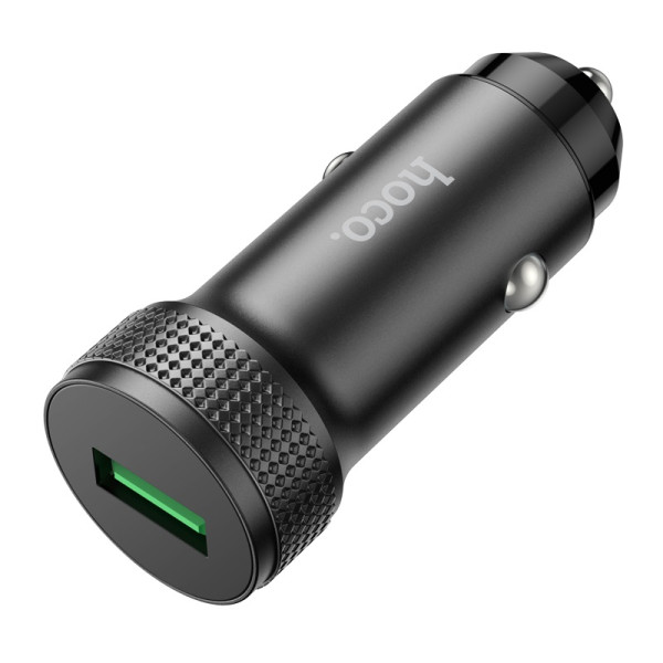 Incarcator Auto Hoco Z49A Level single port (QC3,0)[Black]