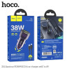 Авто зарядка Hoco Z52 Spacious PD38W (Type-C to iP) [Transparent-Black]