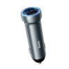Incarcator auto Hoco Z54 Prosperous dual-port car charger [Metal Grey]