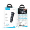 Incarcator auto Hoco Z54 Prosperous dual-port car charger [Metal Grey]